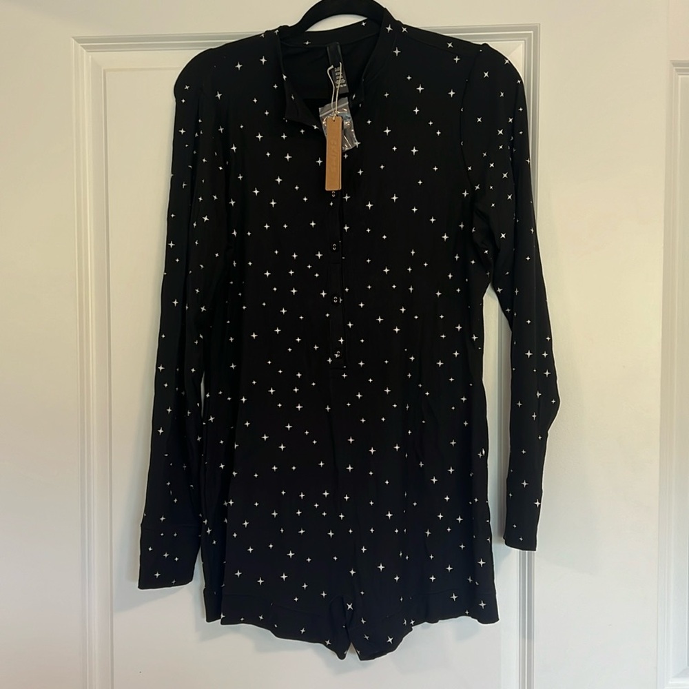 NWT Skims XL Soft Lounge Henley Onesie